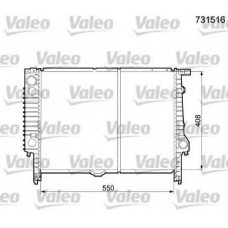 731516 VALEO Радиатор, охлаждение двигателя