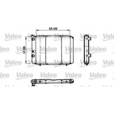 730011 VALEO Радиатор, охлаждение двигателя