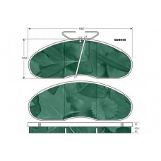 GDB948 TRW Комплект тормозных колодок, дисковый тормоз