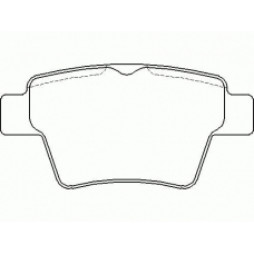 P 61 080 BREMBO Комплект тормозных колодок, дисковый тормоз