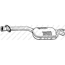 175-241 BOSAL Средний глушитель выхлопных газов