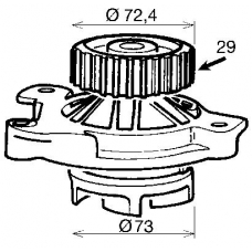 VKPC 81612 SKF Водяной насос