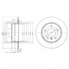 BG3948 DELPHI Тормозной диск