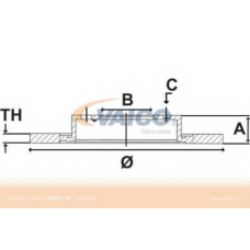 V30-80043 VEMO/VAICO Тормозной диск