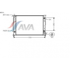 AI2111 AVA Радиатор, охлаждение двигателя