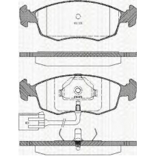 8110 16163 TRISCAN Комплект тормозных колодок, дисковый тормоз