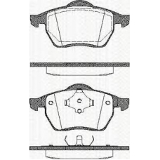 8110 10502 TRISCAN Комплект тормозных колодок, дисковый тормоз