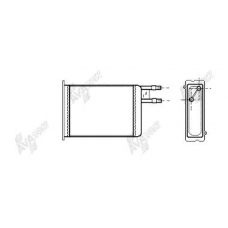 09006128 VAN WEZEL Теплообменник, отопление салона