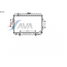 MT2194 AVA Радиатор, охлаждение двигателя