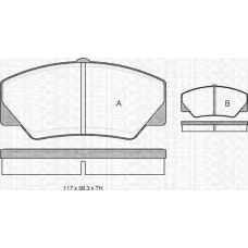 8110 16844 TRIDON Brake pads - front