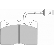 FD6320N NECTO Комплект тормозных колодок, дисковый тормоз