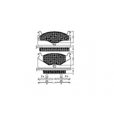 31033 SPIDAN Комплект тормозных колодок, дисковый тормоз