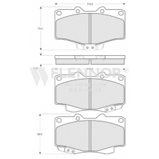 FB211177 FLENNOR Комплект тормозных колодок, дисковый тормоз