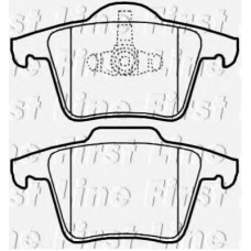 FBP3780 FIRST LINE Комплект тормозных колодок, дисковый тормоз