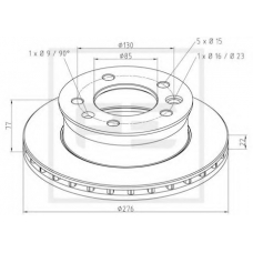 766.007-00A PE Automotive Тормозной диск