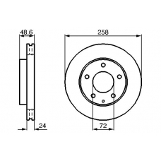 0 986 478 227 BOSCH Тормозной диск