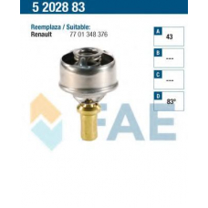5202883 FAE Термостат, охлаждающая жидкость