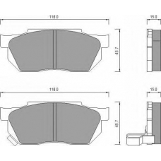 AC447581D AC Delco Комплект тормозных колодок, дисковый тормоз