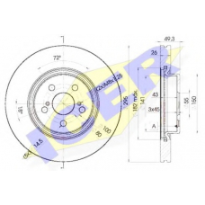 78BD0505-2 ICER Тормозной диск