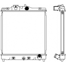 3211-1047 SAKURA  Automotive Радиатор, охлаждение двигателя