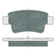 SP 378 PR SCT Комплект тормозных колодок, дисковый тормоз