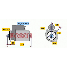 0 001 113 001 BOSCH Стартер