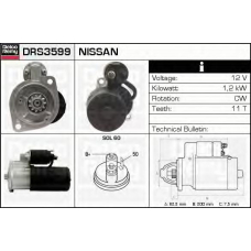 DRS3599 DELCO REMY Стартер