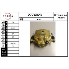 2774023 EAI Тормозной суппорт