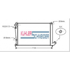 0702801 KUHLER SCHNEIDER Радиатор, охлаждение двигател