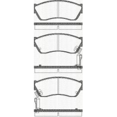 8110 69181 TRISCAN Комплект тормозных колодок, дисковый тормоз