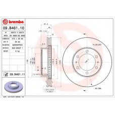 09.B461.10 BREMBO Тормозной диск