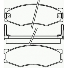 P 56 056 BREMBO Комплект тормозных колодок, дисковый тормоз