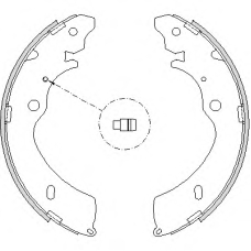 Z4224.00 WOKING Комплект тормозных колодок