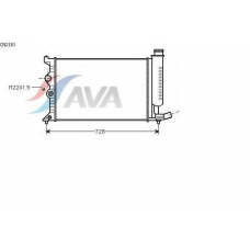 CN2181 AVA Радиатор, охлаждение двигателя