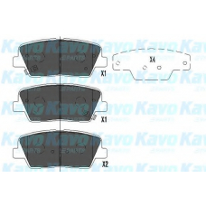 KBP-3034 KAVO PARTS Комплект тормозных колодок, дисковый тормоз