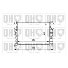 QER1805 QUINTON HAZELL Радиатор, охлаждение двигателя