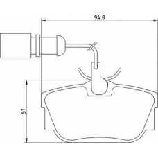 363700205135 MAGNETI MARELLI Комплект тормозных колодок, дисковый тормоз