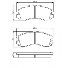 0 986 460 984 BOSCH Комплект тормозных колодок, дисковый тормоз