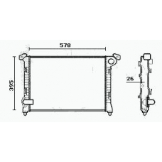 RM0581 EQUAL QUALITY Радиатор, охлаждение двигателя