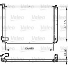 735571 VALEO Радиатор, охлаждение двигателя