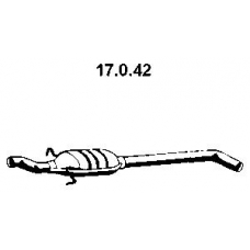 17.0.42 EBERSPACHER Средний глушитель выхлопных газов