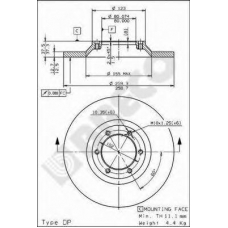 BS 7554 BRECO Тормозной диск