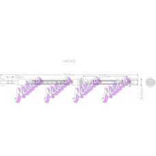 H4345 Brovex-Nelson Тормозной шланг