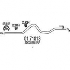 01.71013 MTS Труба выхлопного газа