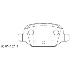 KD0719 ASIMCO Комплект тормозных колодок, дисковый тормоз