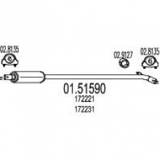 01.51590 MTS Средний глушитель выхлопных газов