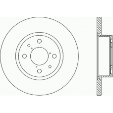 BDA1148.10 OPEN PARTS Тормозной диск