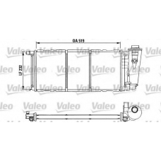 730839 VALEO Радиатор, охлаждение двигателя