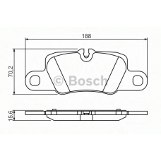 0 986 494 431 BOSCH Комплект тормозных колодок, дисковый тормоз