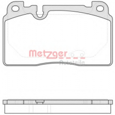 1170789 METZGER Комплект тормозных колодок, дисковый тормоз